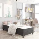 Donkergrijs materiaal bedframe met elegant ontwerp en duurzame constructie - Bedden & bedframes