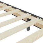 Donkergrijs materiaal boxspring met elegant ontwerp voor slaapkamer - Bedden & bedframes