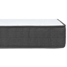 Donkergrijs materiaal boxspring met elegant ontwerp voor slaapkamer - Bedden & bedframes