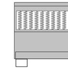 Donkergrijs materiaal boxspring met elegant ontwerp voor slaapkamer - Bedden & bedframes