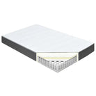 Donkergrijs materiaal boxspring met elegant ontwerp voor slaapkamer - Bedden & bedframes