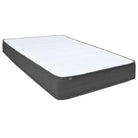 Donkergrijs materiaal boxspring met elegant ontwerp voor slaapkamer - Bedden & bedframes