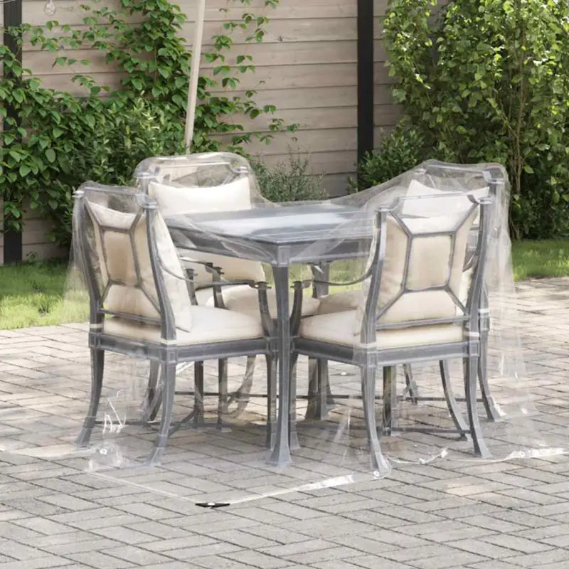 Doorzichtige zeildoek voor buiten en binnen met vier hoeken en nylon touw - 2 x 3 m / 1 - Afdekdoeken