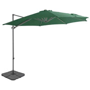 Draagbare voet parasol met uv-bestendig doek en aluminium frame - Parasols en zonneschermen