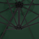 Draagbare voet parasol met uv-bestendig doek en aluminium frame - Parasols en zonneschermen