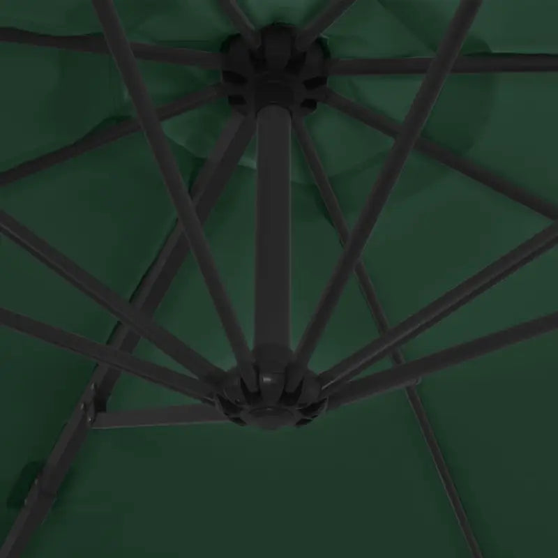 Draagbare voet parasol met uv-bestendig doek en aluminium frame - Parasols en zonneschermen