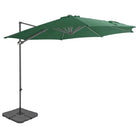 Draagbare voet parasol met uv-bestendig doek en aluminium frame - Groen / 1 - Parasols en zonneschermen