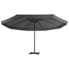 Draagbare voet parasol met UV-bestendig doek en stevig aluminium frame - Parasols en zonneschermen