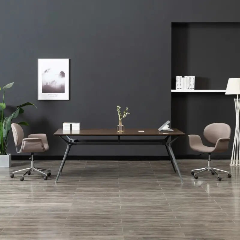 Draaibare Eetkamerstoel met Modern Ontwerp - Taupe / 1 - Eetkamerstoelen