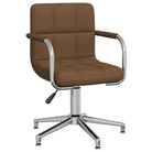 Draaibare eetkamerstoel met trendy ontwerp en comfort - Bruin / 1 - Eetkamerstoelen