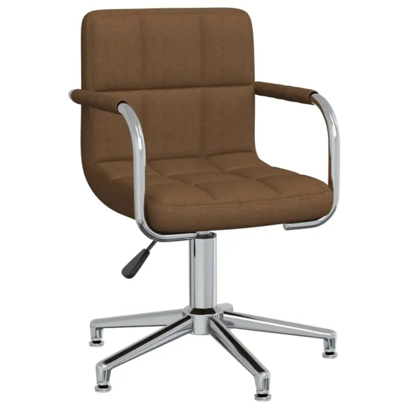 Draaibare eetkamerstoel met trendy ontwerp en comfort - Bruin / 1 - Eetkamerstoelen