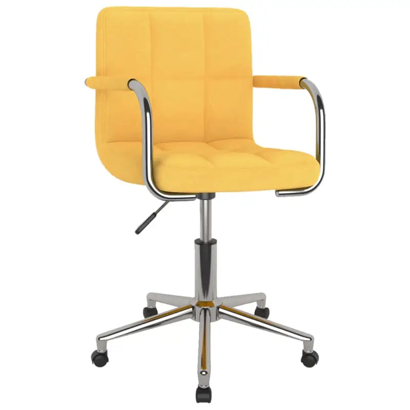 Draaibare Eetkamerstoel met trendy ontwerp en comfort - Mosterdgeel / 1 - Eetkamerstoelen