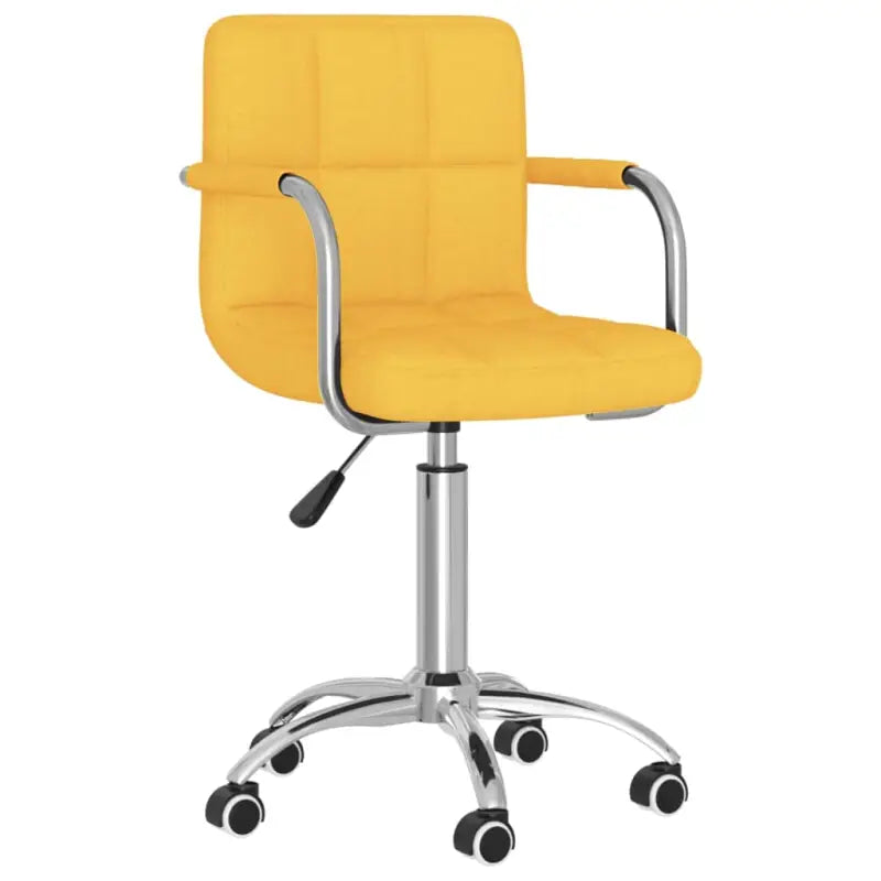 Draaibare eetkamerstoel met trendy ontwerp en comfort - Mosterdgeel / 1 - Eetkamerstoelen