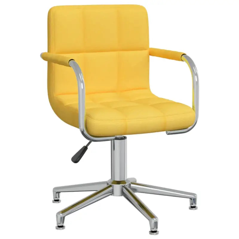 Draaibare eetkamerstoel met trendy ontwerp en comfort - Mosterdgeel / 1 - Eetkamerstoelen