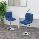 Draaibare Eetkamerstoelen met Comfort en Trendy Ontwerp - Blauw / 2 - Eetkamerstoelen