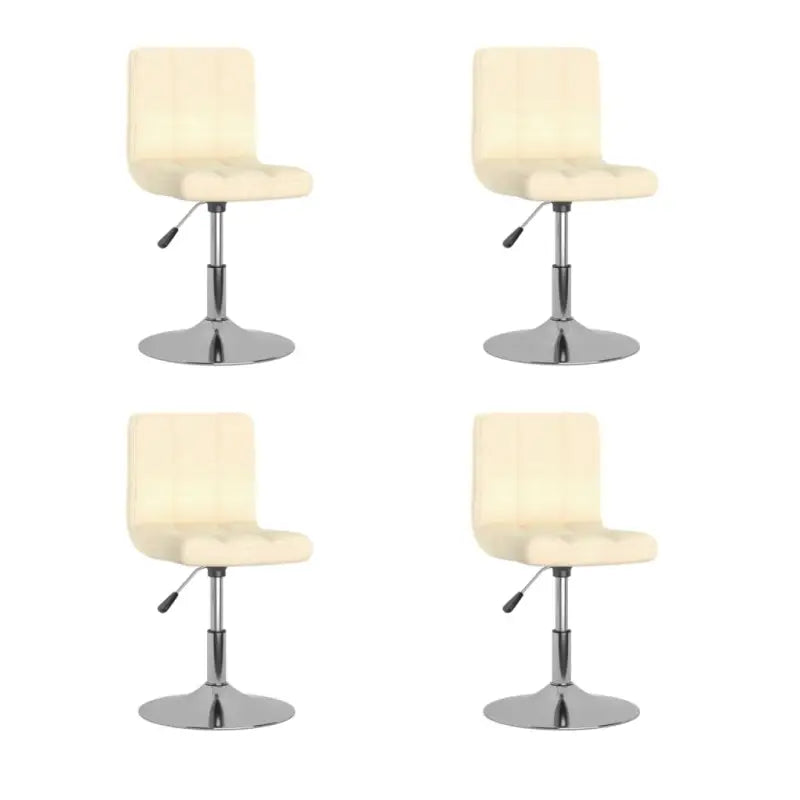 Draaibare Eetkamerstoelen met Comfort en Trendy Ontwerp - Crème / 4 - Eetkamerstoelen