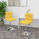 Draaibare Eetkamerstoelen met Comfort en Trendy Ontwerp - Geel / 2 - Eetkamerstoelen