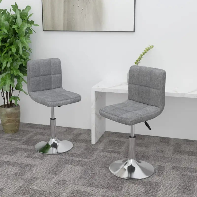 Draaibare Eetkamerstoelen met Comfort en Trendy Ontwerp - Lichtgrijs / 2 - Eetkamerstoelen