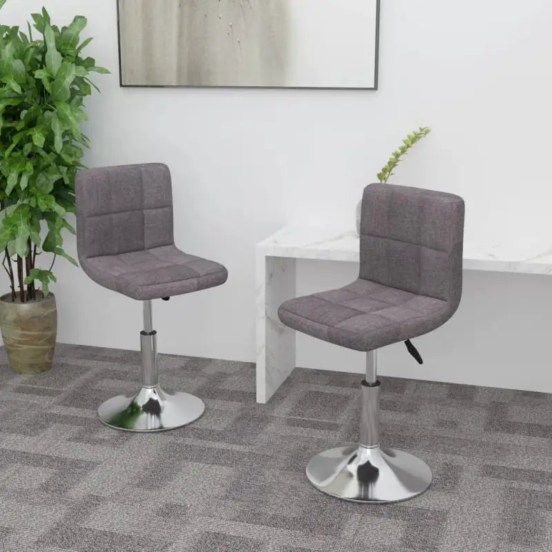 Draaibare Eetkamerstoelen met Comfort en Trendy Ontwerp - Taupe / 2 - Eetkamerstoelen