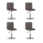 Draaibare Eetkamerstoelen met Comfort en Trendy Ontwerp - Taupe / 4 - Eetkamerstoelen