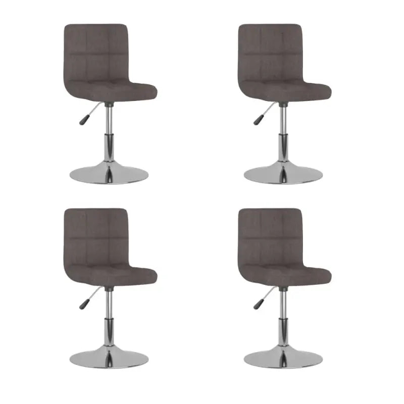 Draaibare Eetkamerstoelen met Comfort en Trendy Ontwerp - Taupe / 4 - Eetkamerstoelen