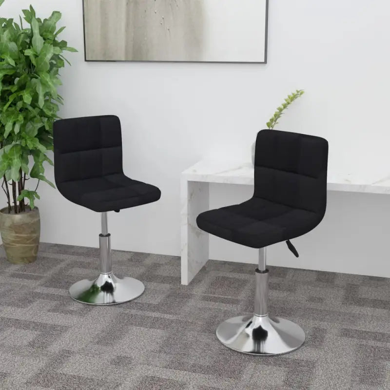 Draaibare Eetkamerstoelen met Comfort en Trendy Ontwerp - Zwart / 2 - Eetkamerstoelen
