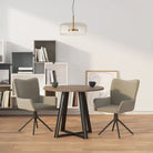 Draaibare eetkamerstoelen met elegant en comfortabel ontwerp - Lichtgrijs / 2 - Eetkamerstoelen