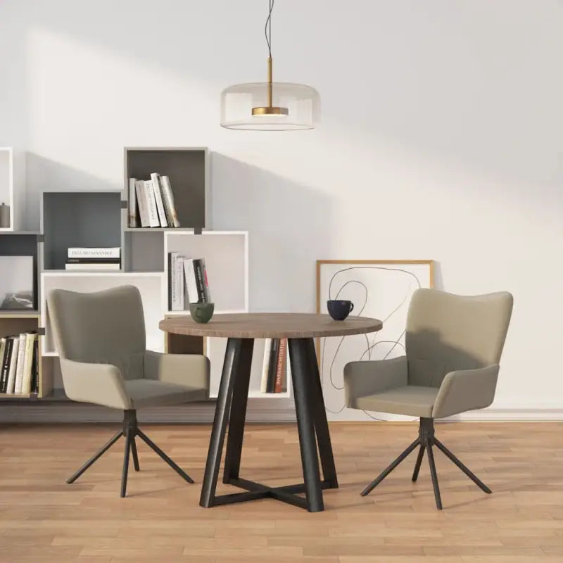 Draaibare eetkamerstoelen met elegant en comfortabel ontwerp - Lichtgrijs / 2 - Eetkamerstoelen