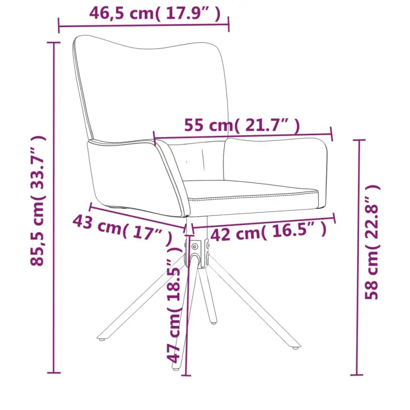 Draaibare eetkamerstoelen met elegant en comfortabel ontwerp - Eetkamerstoelen