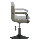 Draaibare Eetkamerstoelen met Fluweel en Stalen Frame - Eetkamerstoelen