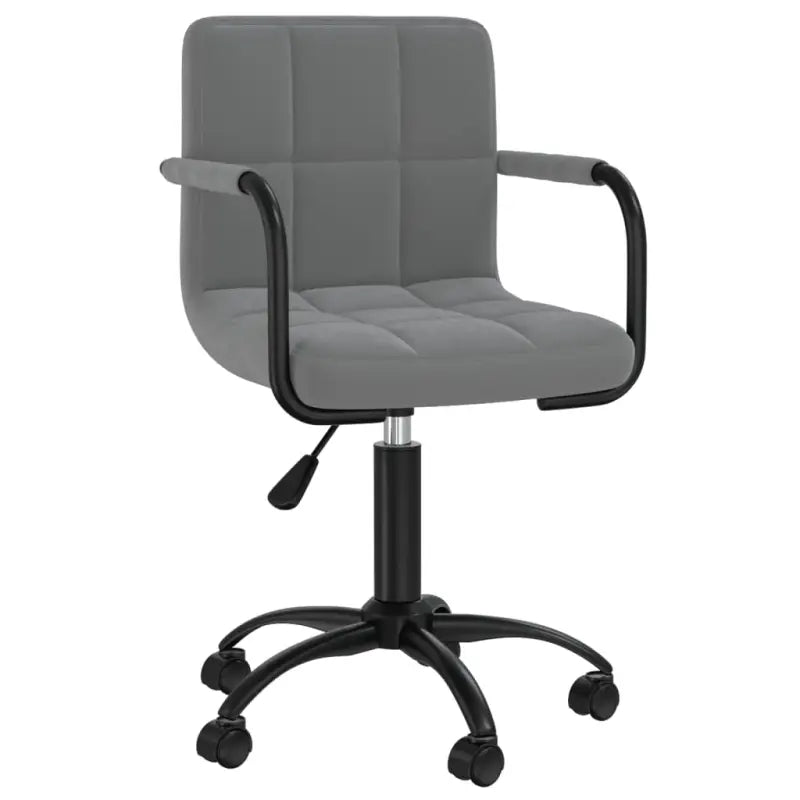 Draaibare Eetstoelen in Fluweel voor een Moderne Look - Donkergrijs / 1 - Eetkamerstoelen