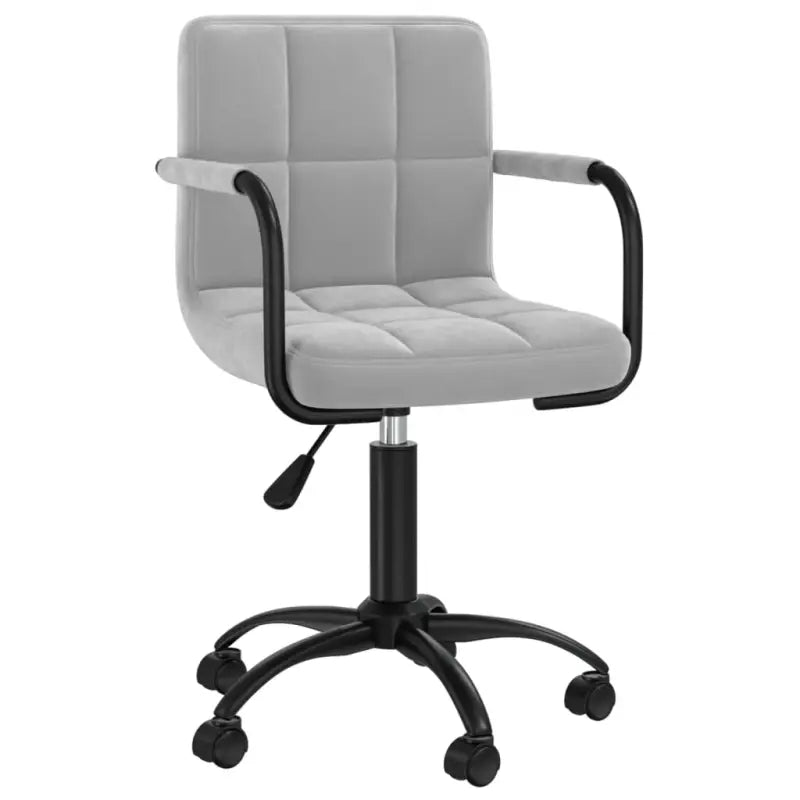Draaibare Eetstoelen in Fluweel voor een Moderne Look - Lichtgrijs / 1 - Eetkamerstoelen