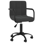 Draaibare Eetstoelen in Fluweel voor een Moderne Look - Zwart / 1 - Eetkamerstoelen
