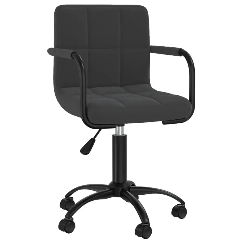 Draaibare Eetstoelen in Fluweel voor een Moderne Look - Zwart / 1 - Eetkamerstoelen