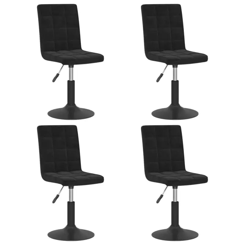 Draaibare eetstoelen met fluweel voor een moderne keukenstijl - Eetkamerstoelen