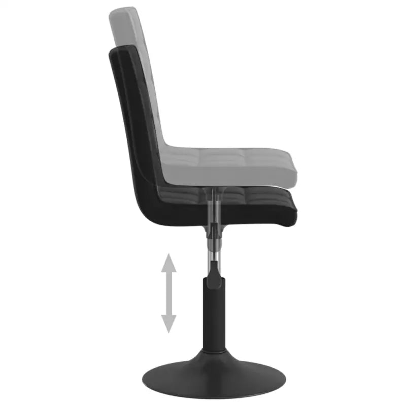 Draaibare eetstoelen met fluweel voor een moderne keukenstijl - Eetkamerstoelen