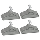 Draaibare haak set van kunststof en metaal met beschermend fluweeloppervlak - Kleerhangers