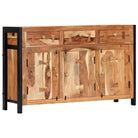 Dressoir in antiek acaciahout met 3 lades en vakken - Dressoirs & buffetkasten