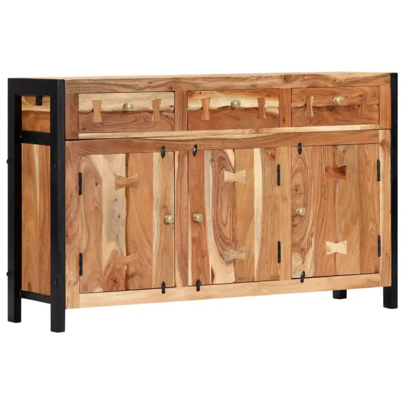 Dressoir in antiek acaciahout met 3 lades en vakken - Dressoirs & buffetkasten