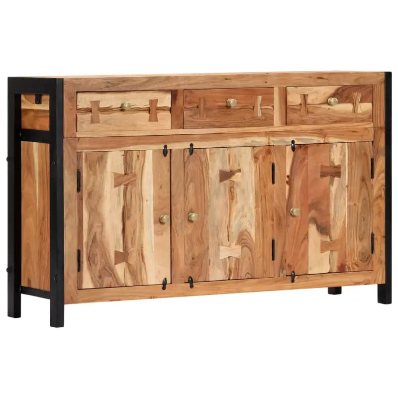 Dressoir in antiek acaciahout met 3 lades en vakken - Dressoirs & buffetkasten