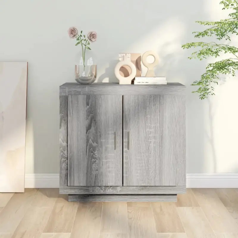 Dressoir in grijs sonoma bewerkt hout met minimalistische charme - Dressoirs & buffetkasten
