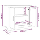 Dressoir in grijs sonoma bewerkt hout met minimalistische charme - Dressoirs & buffetkasten