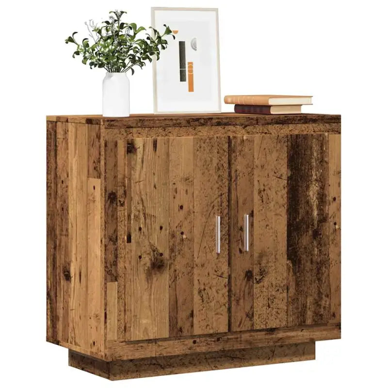 Dressoir in grijs sonoma bewerkt hout met minimalistische charme - Oud hout / 1 - Dressoirs & buffetkasten