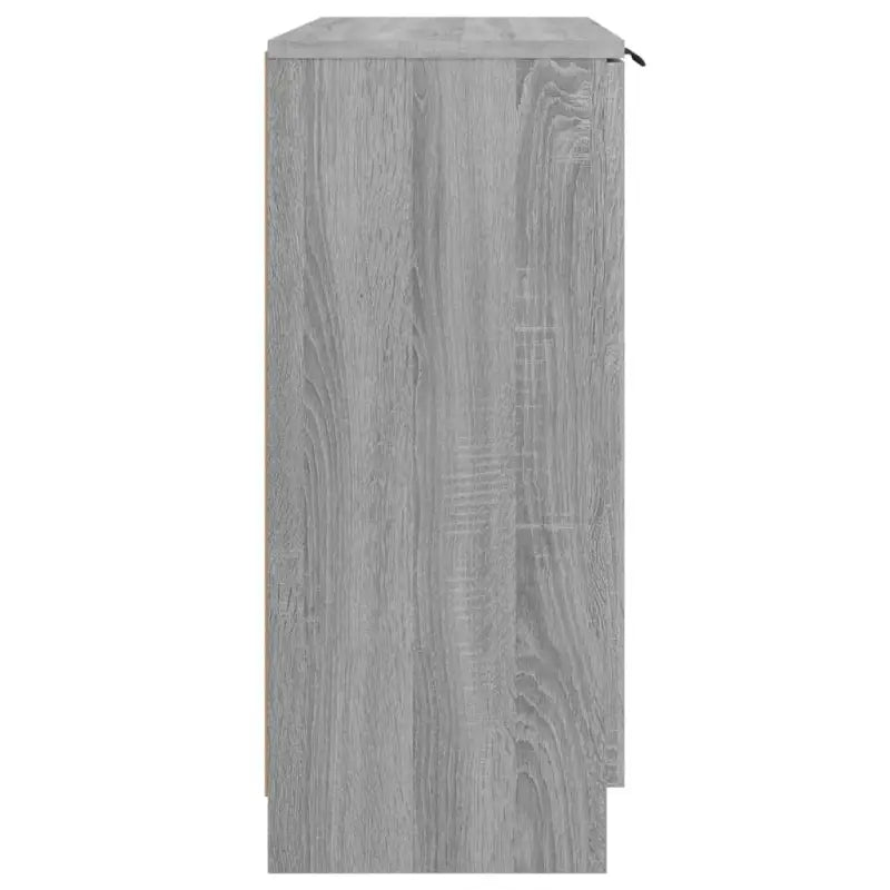 Dressoir in grijs sonoma eiken met bewerkt hout voor een moderne uitstraling - Dressoirs & buffetkasten