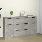 Dressoir in grijs Sonoma van bewerkt hout gemakkelijk schoon te maken - Betongrijs / 3 - Dressoirs & buffetkasten
