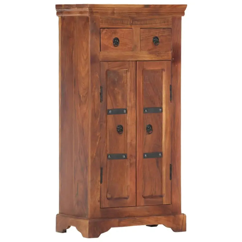 Dressoir in massief acaciahout met montage vereist voor een rustieke sfeer - 50 x 30 x 100 cm / 1 - Dressoirs &
