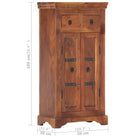 Dressoir in massief acaciahout met montage vereist voor een rustieke sfeer - Dressoirs & buffetkasten