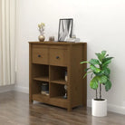 Dressoir in massief grenenhout met een trendy ontwerp - Honingbruin / 1 - Dressoirs & buffetkasten