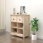Dressoir in massief grenenhout met een trendy ontwerp - Naturel / 1 - Dressoirs & buffetkasten
