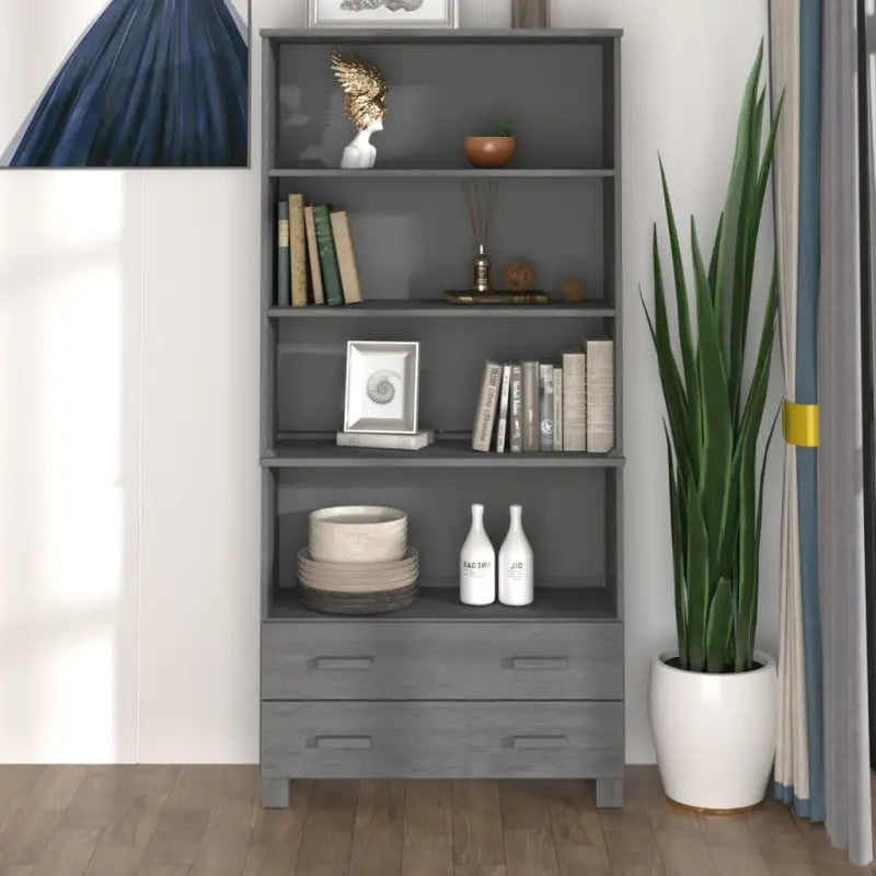 Dressoir in massief grenenhout voor een natuurlijke uitstraling - Donkergrijs / 2 - Dressoirs & buffetkasten